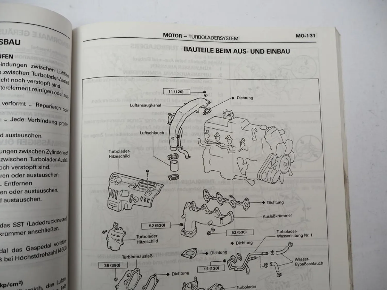 Toyota Landcruiser KZJ70 KZJ73 KZJ77 3.0 l TD Motor 1KZ-T Werkstatthandbuch 1993