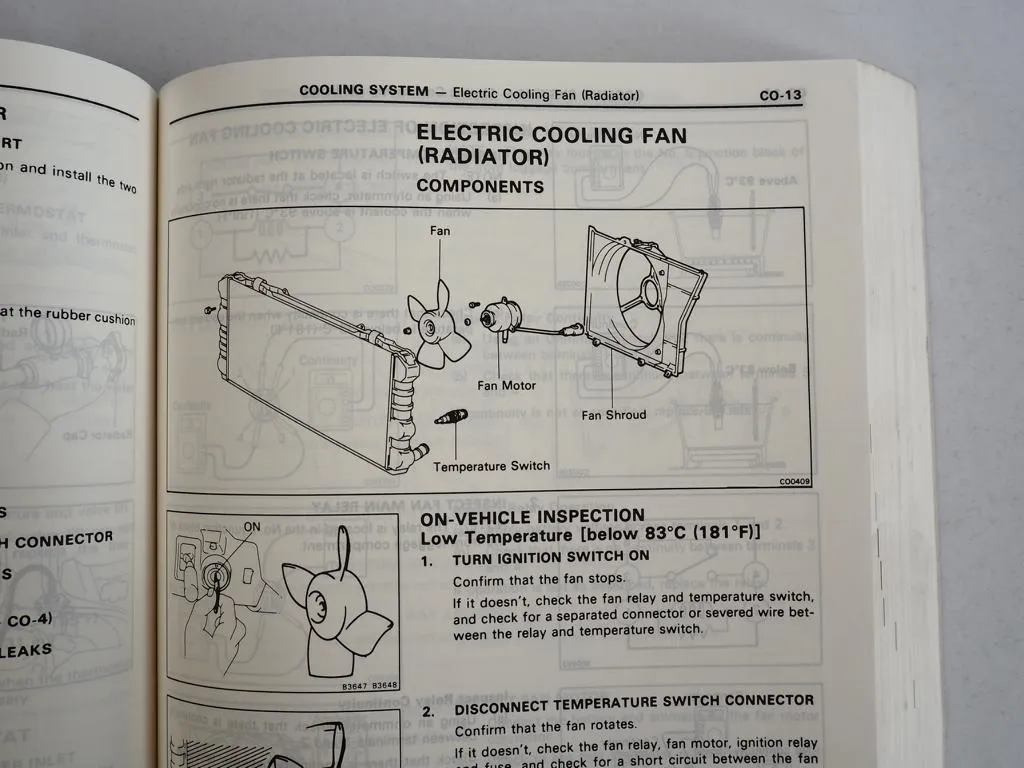Toyota MR2 1989 AW11 Repair Manual for USA Canada