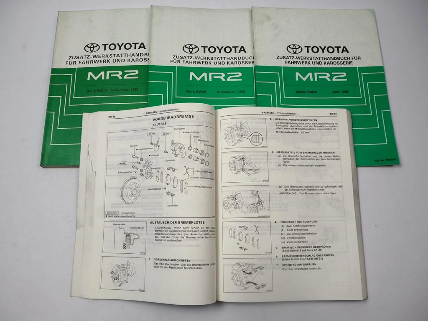 Toyota MR2 W2 SW20 Werkstatthandbuch Reparaturhandbuch 1989 - 1996