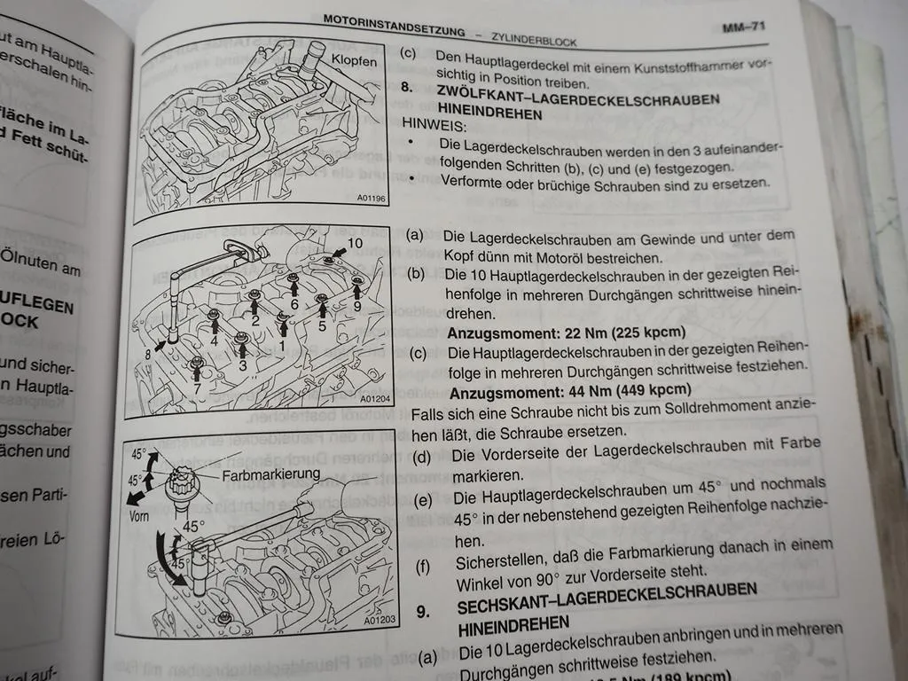 Toyota MR2 ZZW30 Werkstatthandbuch 1.8 16V Motor 1ZZ-FE Reparaturanleitung 1999