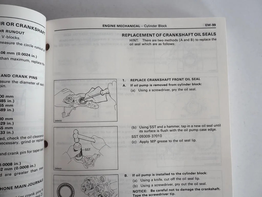 Toyota Paseo 1993 EL44 Factory Repair Shop Manual Electrical Wiring Diagram