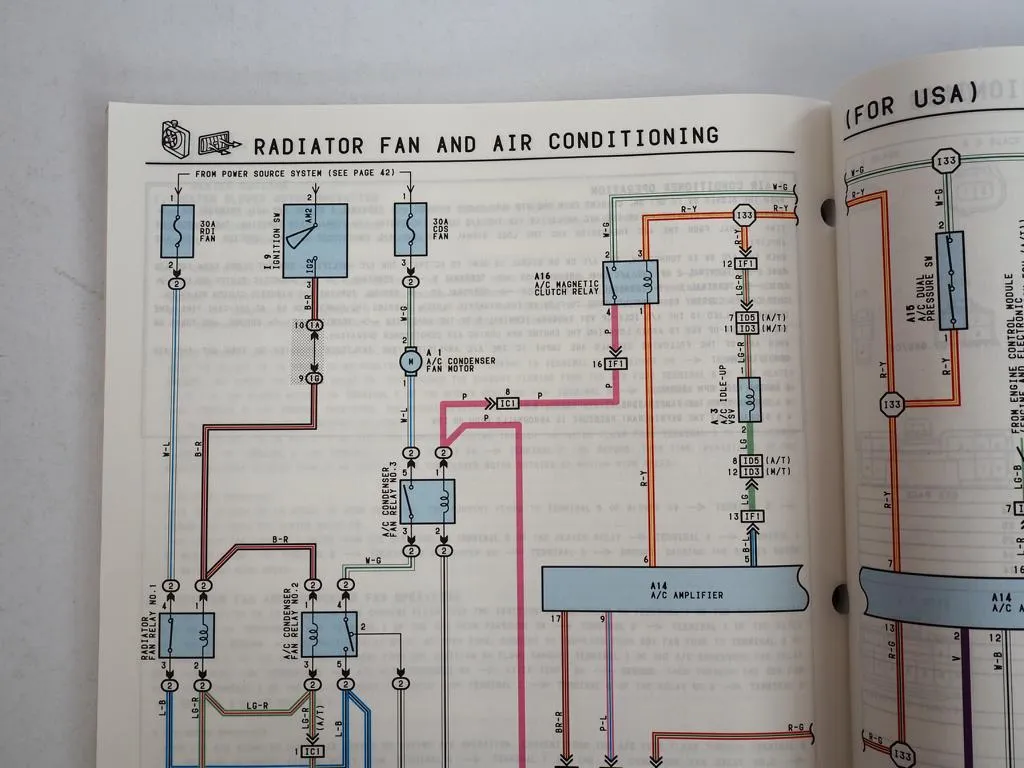 Toyota Paseo 1993 EL44 Factory Repair Shop Manual Electrical Wiring Diagram