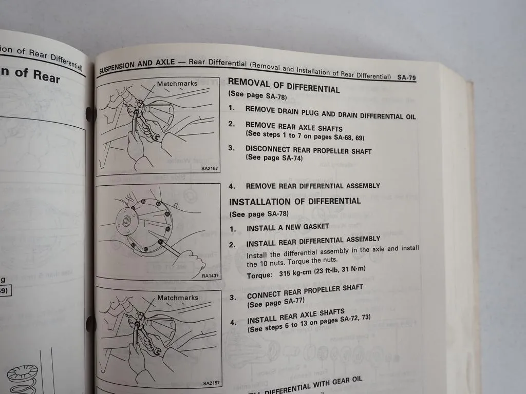Toyota Previa TCR10 TCR20 Repair Manual for USA Canada 1991