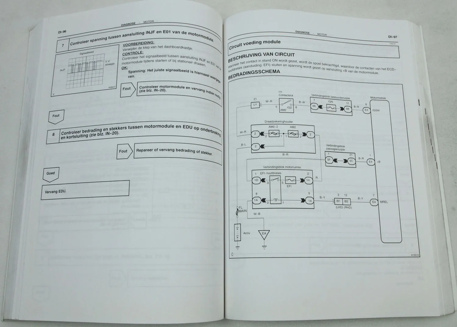Toyota Previa Tarago CLR30 Reparatiehandboek Motor 1CD-FTV Supplement 2001