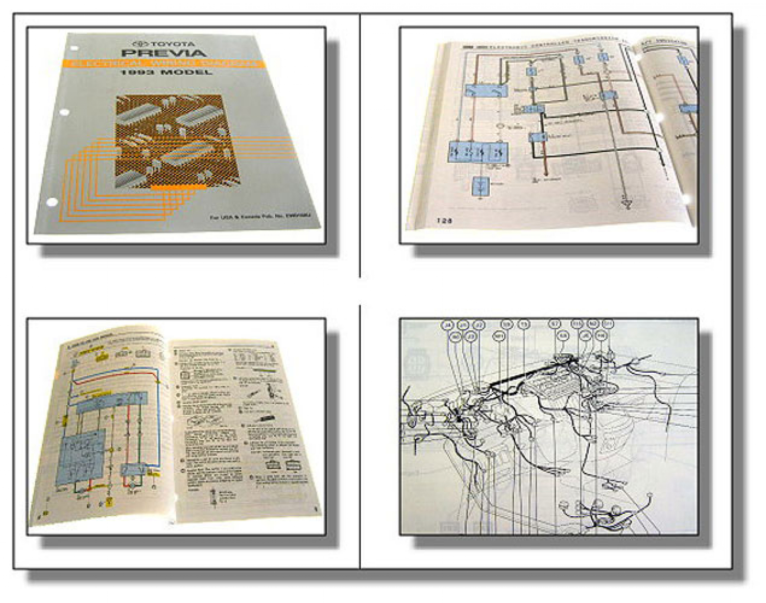 Toyota Previa TCR10 Series und TCR20 Series Elektrical Wiring Diagram ...