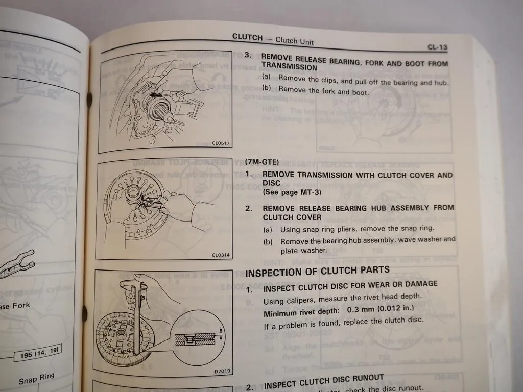 Toyota Supra 1991 MA70 Repair Manual Electrical Wiring Diagram for USA Canada