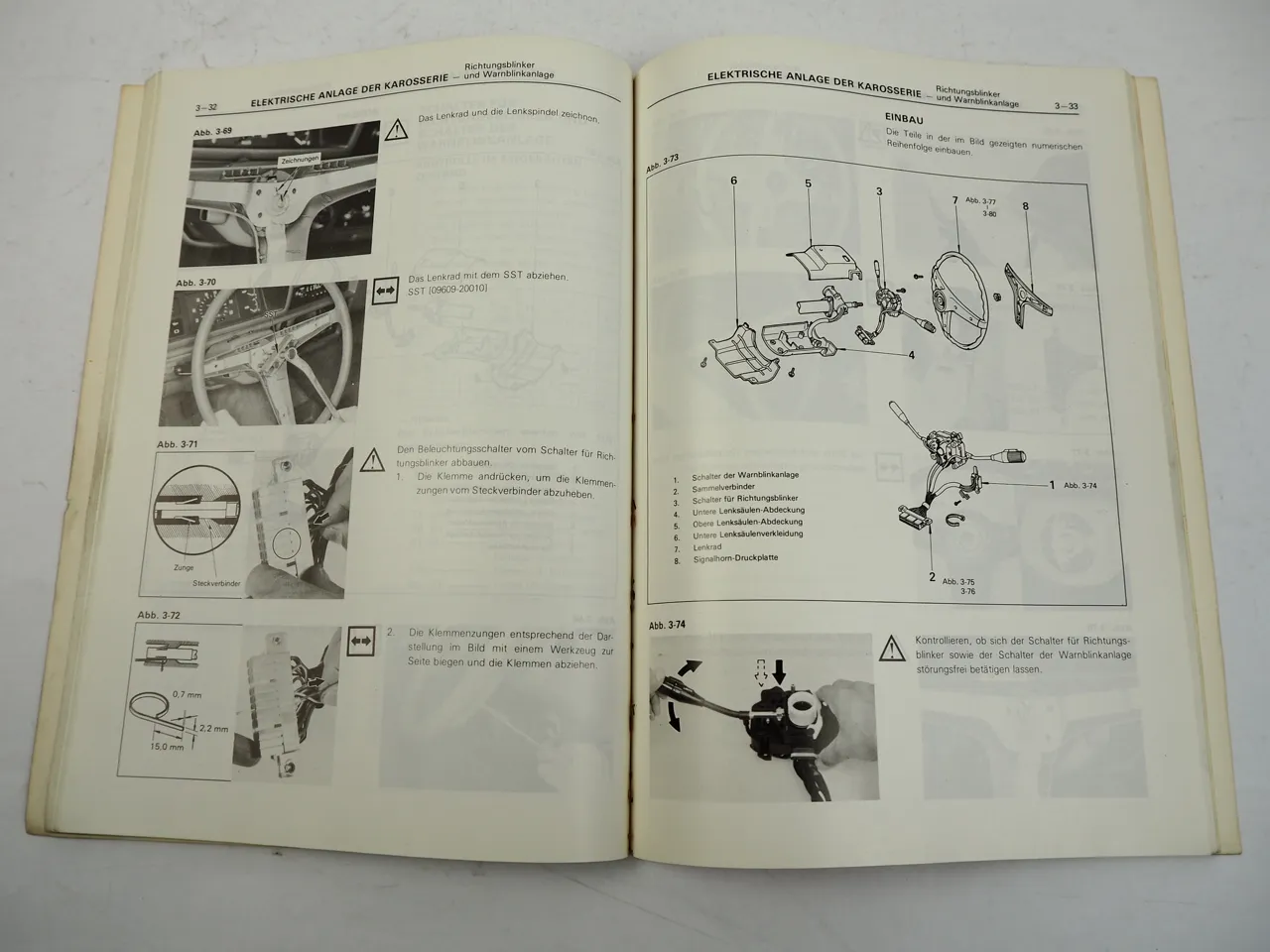 Toyota Tercel AL11 Karosserie Reparaturanleitung Werkstatthandbuch 1979