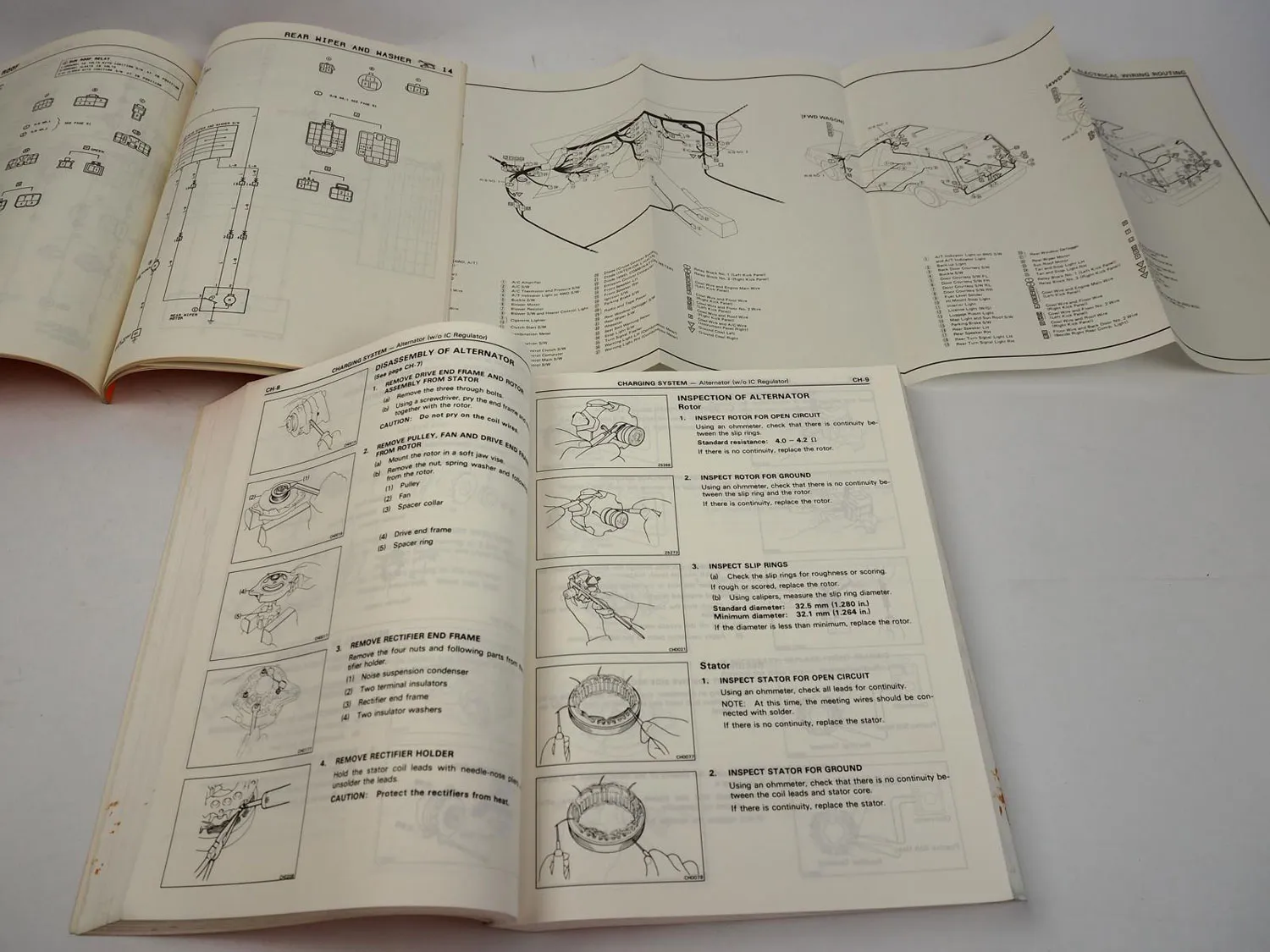Toyota Tercel Wagon 1987 Repair Manual Wiring diagrams Reparaturanleitung