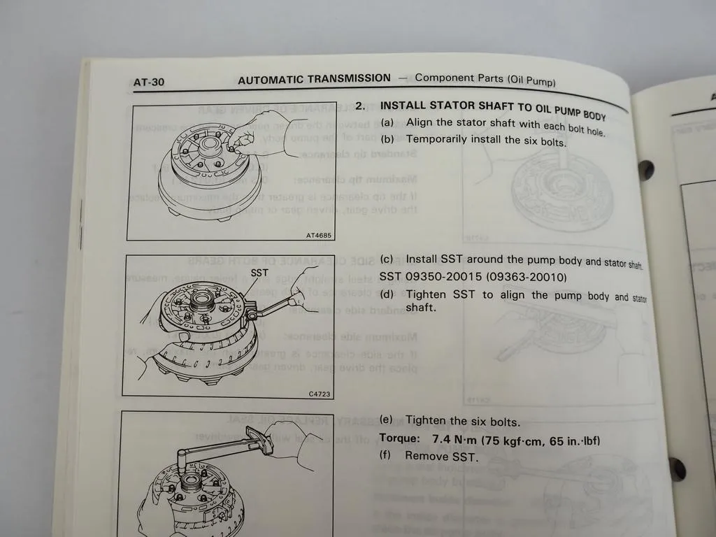 Toyota Truck 1992 Repair Manual Automatic Transmission A43D
