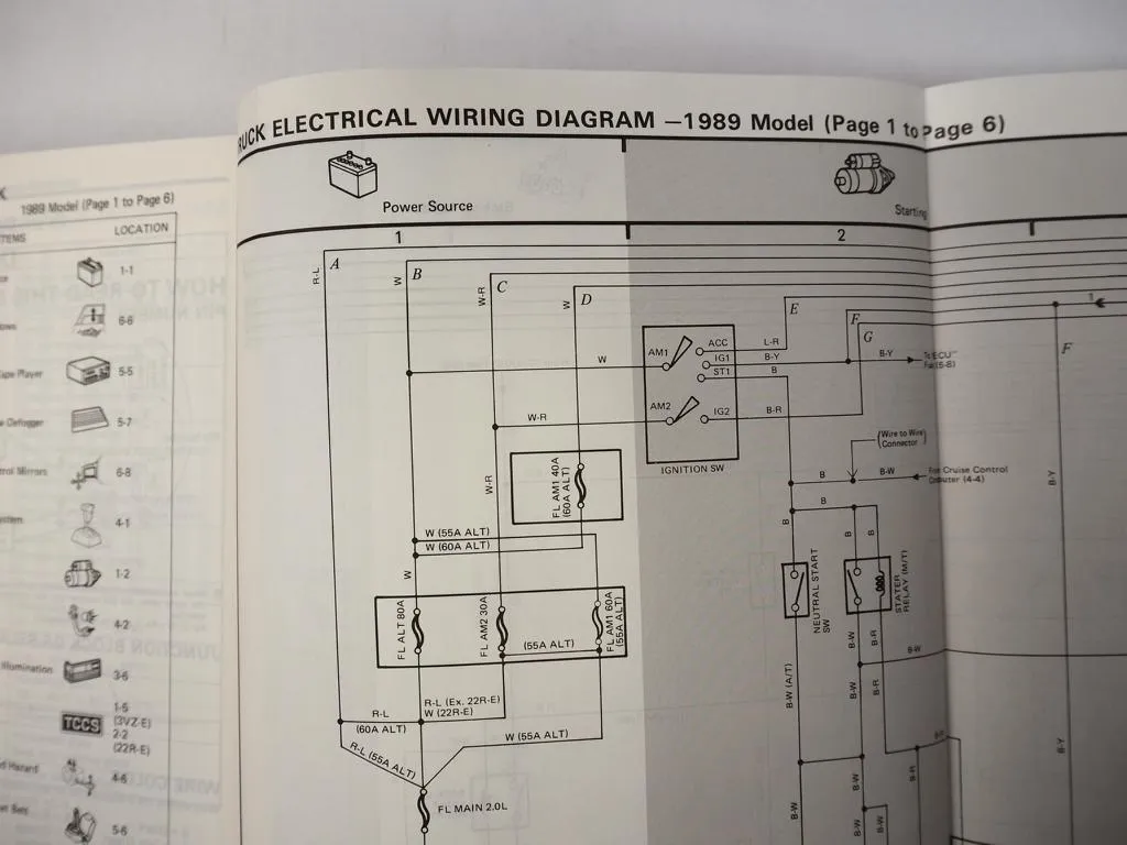Toyota Truck Pickup 1989 RN VZN Repair Manual for USA Canada