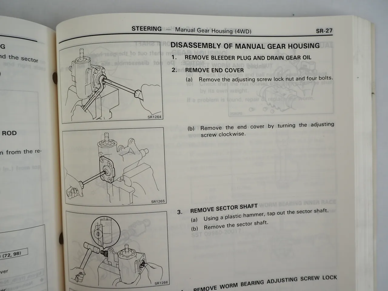 Toyota Truck Pickup 1991 RN VZN Repair Manual for USA Canada