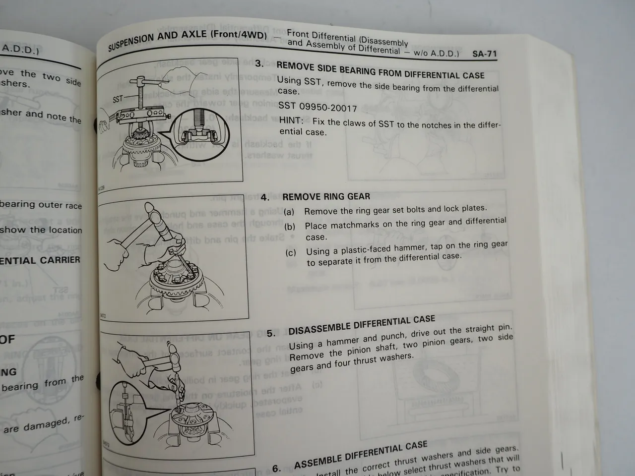 Toyota Truck Pickup 1992 RN VZN Repair Manual for USA Canada