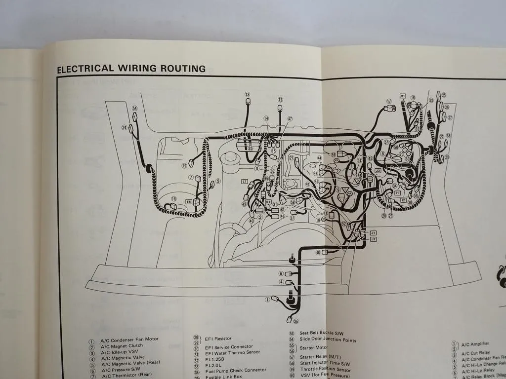 Toyota Van 1987 Repair Manual Electrical Wiring Diagram Shop Service OEM