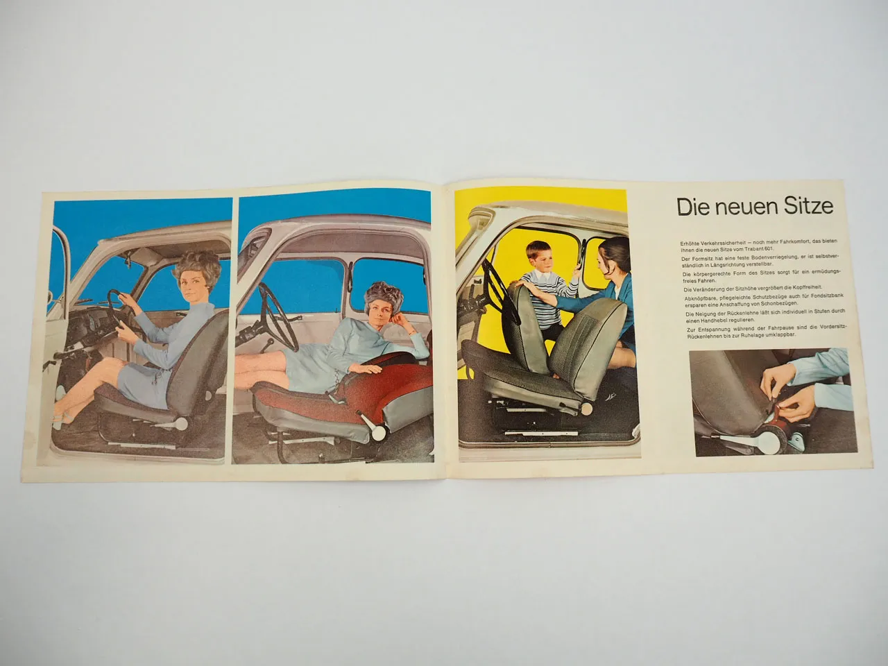 Trabant 601 Die neuen Sitze Prospekt IFA Zwickau DDR 1971