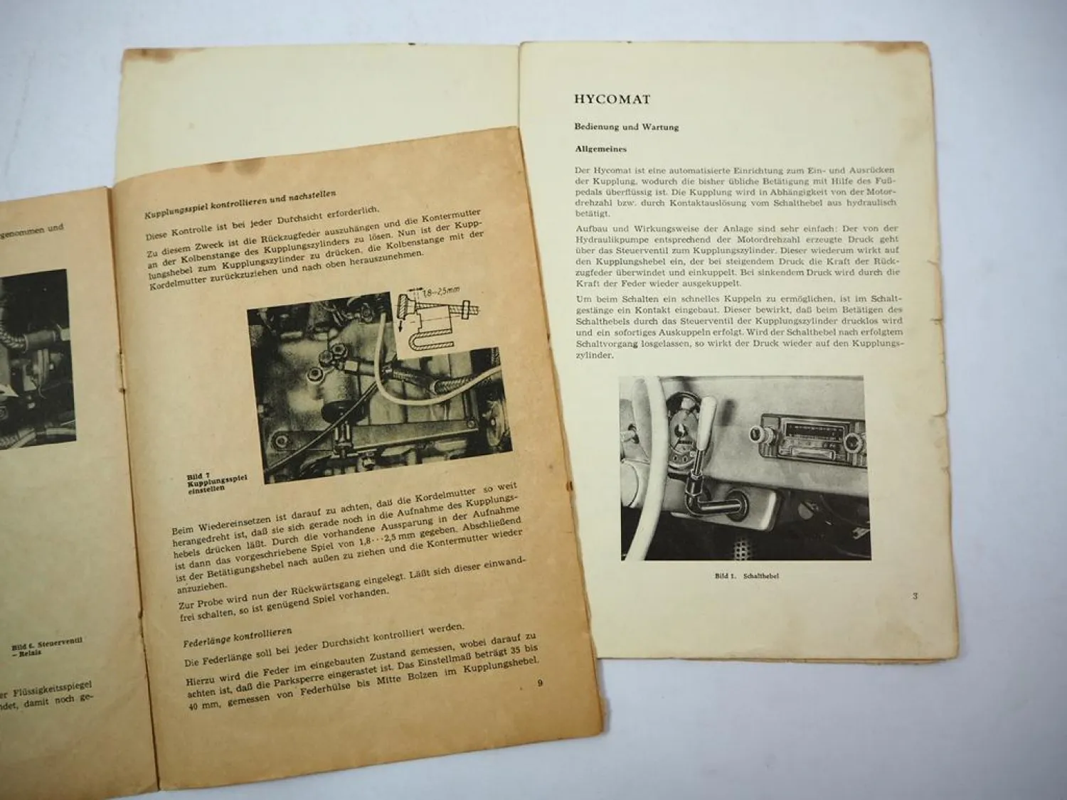 Trabant 601 PKW Limousine Kombi Hycomat Betriebsanleitung Kaufvertrag 1970/71