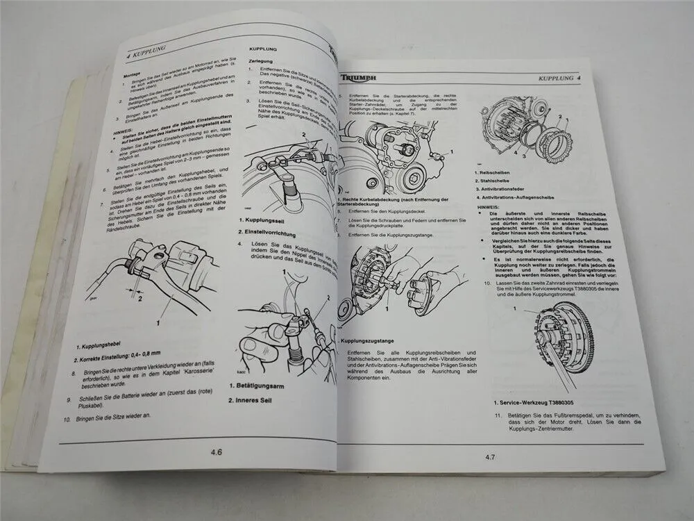 Triumph Sprint ST + RS Werkstatthandbuch Reparaturanleitung ab 2002