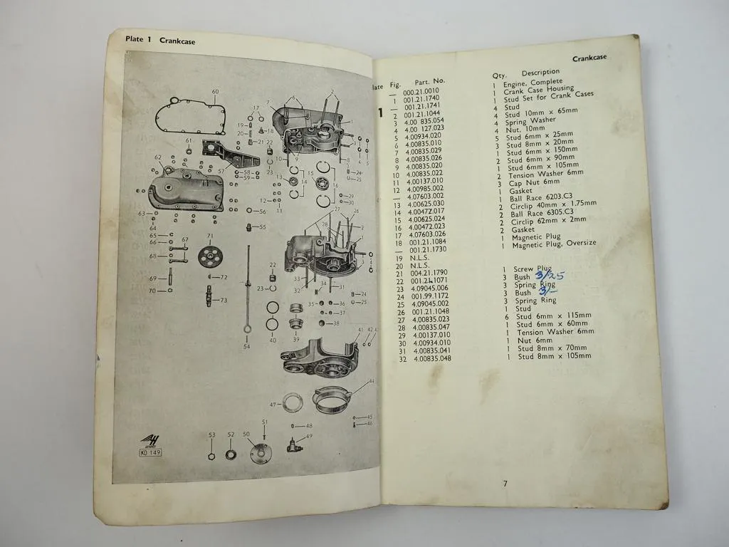 Trojan 150 154 B-O B-1 153 B-2 Heinkel Cars Parts List Ersatzteilliste ca. 1960