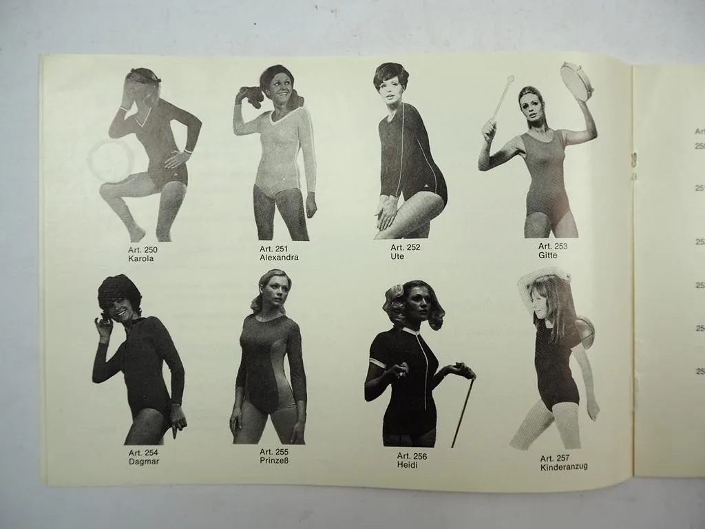 Turniform Schaefer Wiesbaden Katalog Sport Turnen 1970er Jahre