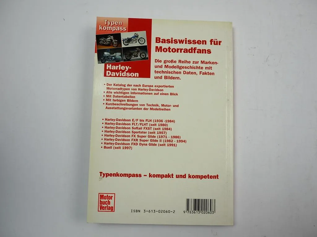 Typenkompass Harley Davidson Buell Motorräder seit 1945 Motorbuch Verlag 2000