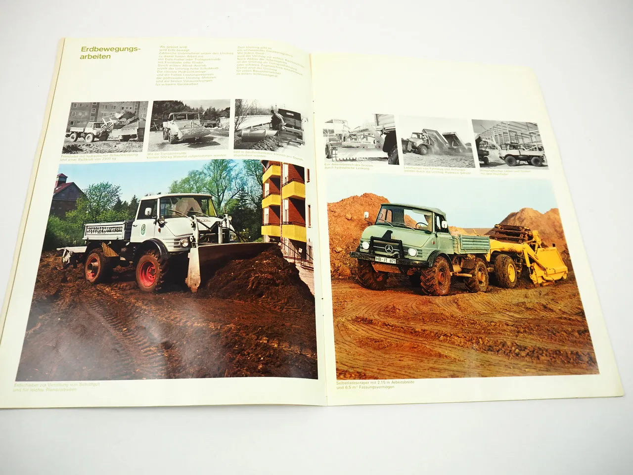Unimog in der Bauwirtschaft Prospekt 1967