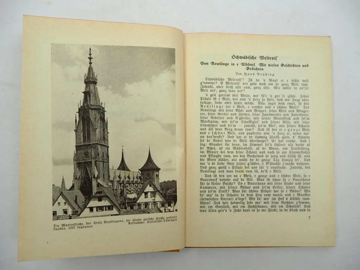 Unsere Heimat Bd.16 Württembergische Blätter 1937 H. Reyhing Widmung vom Autor