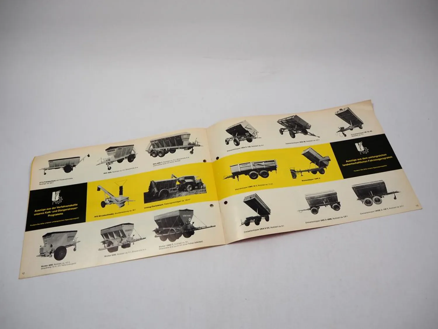 Unsinn Record R 2500 - RG 6000 T Stalldungstreuer Grundausrüstung Prospekt 70er