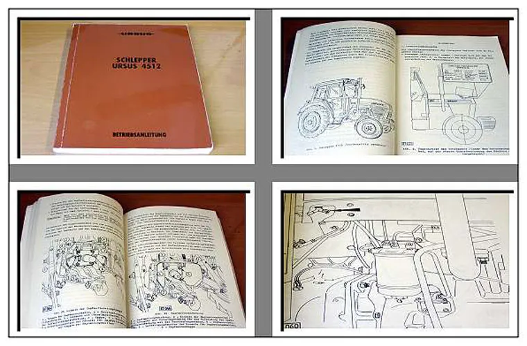 Ursus 4512 Schlepper Betriebsanleitung Bedienungsanweisung 1993