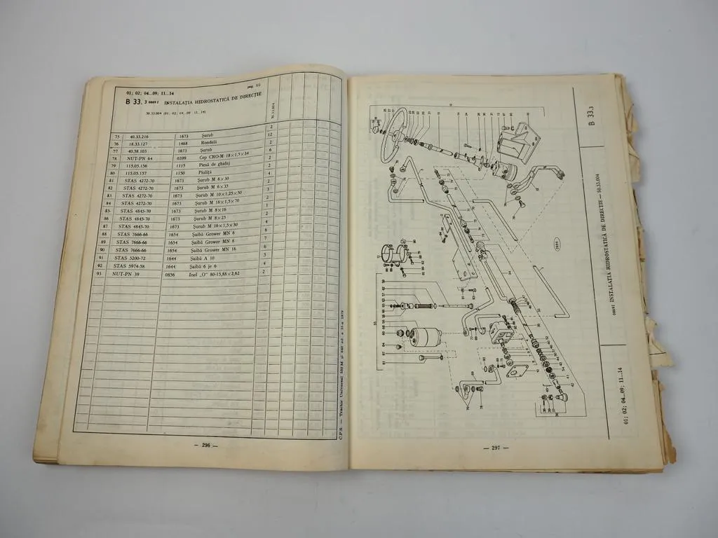 UTB Universal 550M 640 Tractor Schlepper Spare Parts List Ersatzteilliste 1979