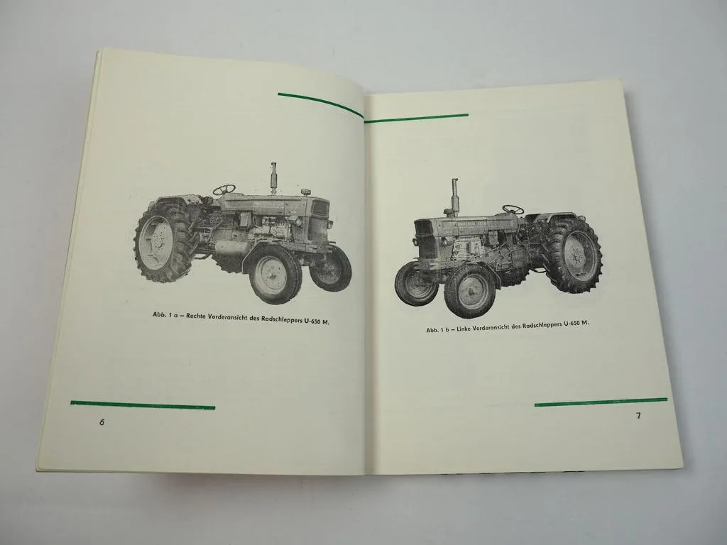 UTB Universal U650M U651M Schlepper Technisches Handbuch Betriebsanleitung 1972