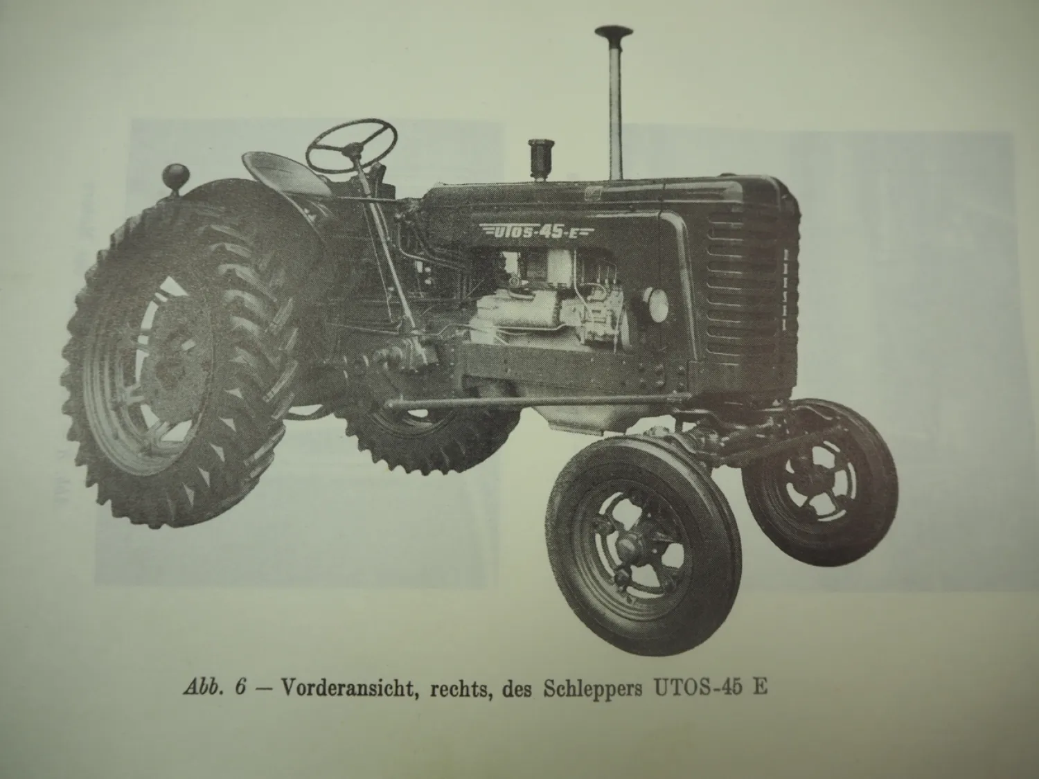 UTOS 45 E Schlepper Betriebsanleitung Wartung Einstellung Pflege 1961 Bukarest Rumänien