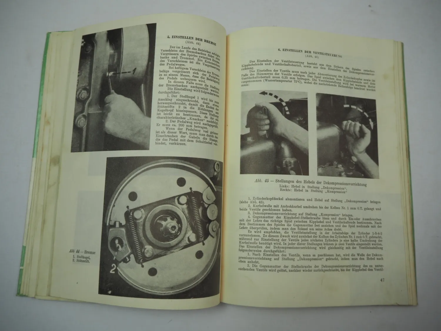 UTOS 45 E Schlepper Betriebsanleitung Wartung Einstellung Pflege 1961 Bukarest Rumänien