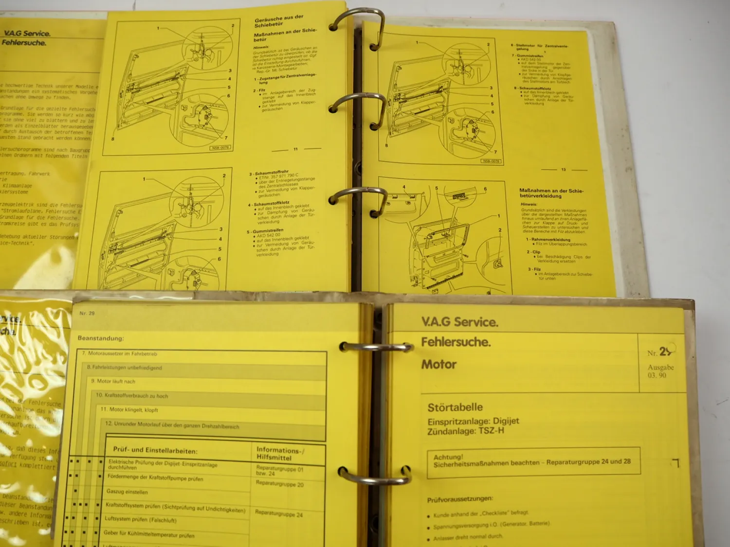 VAG Fehlersuche Motor Heizung Klimaanlage Karosserie Reifen Audi VW Golf T3 T4