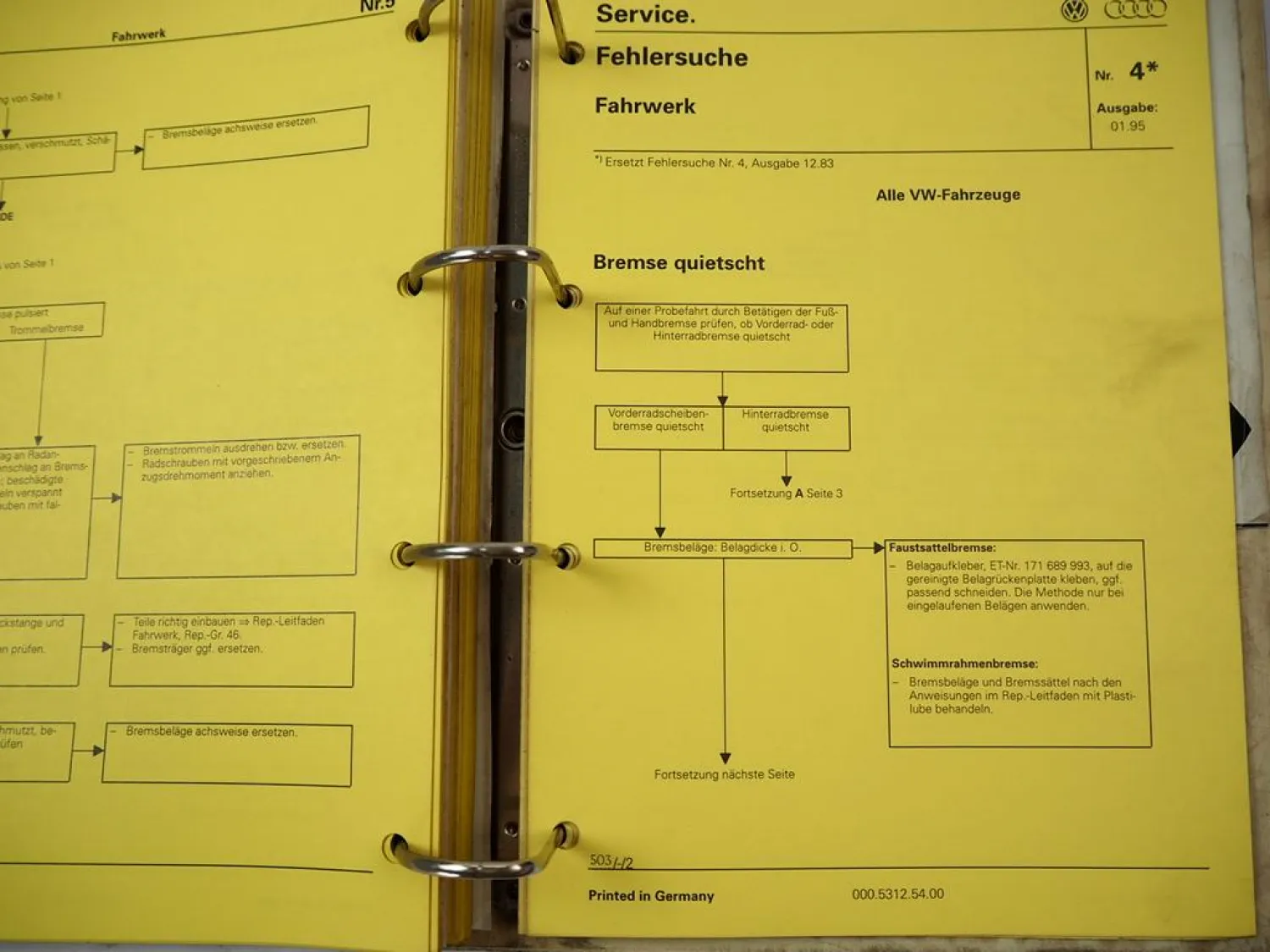 VAG Fehlersuche Motor Heizung Klimaanlage Karosserie Reifen Audi VW Golf T3 T4