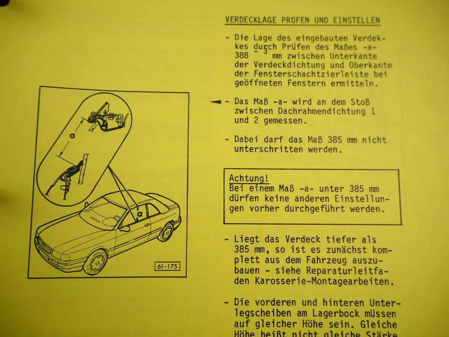 VAG Fehlersuche Motor Klimaanlage Karosserie Reifen Audi 80 100 200 VW Bus Golf