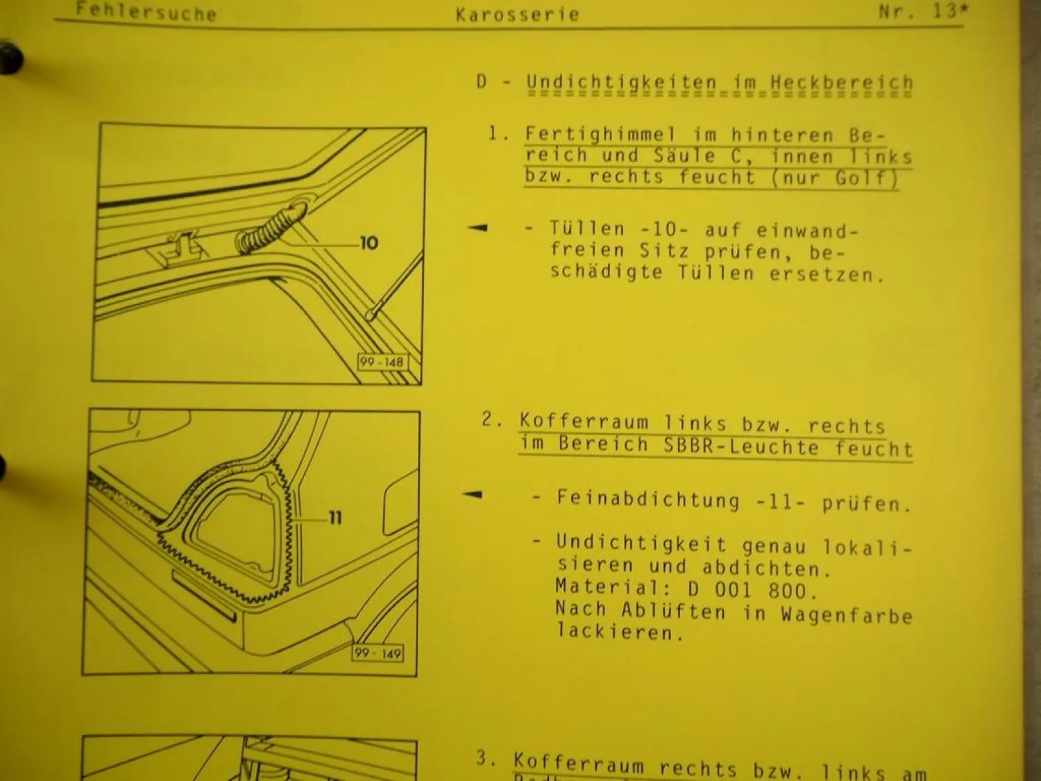 VAG Fehlersuche Motor Klimaanlage Karosserie Reifen Audi 80 100 200 VW Bus Golf
