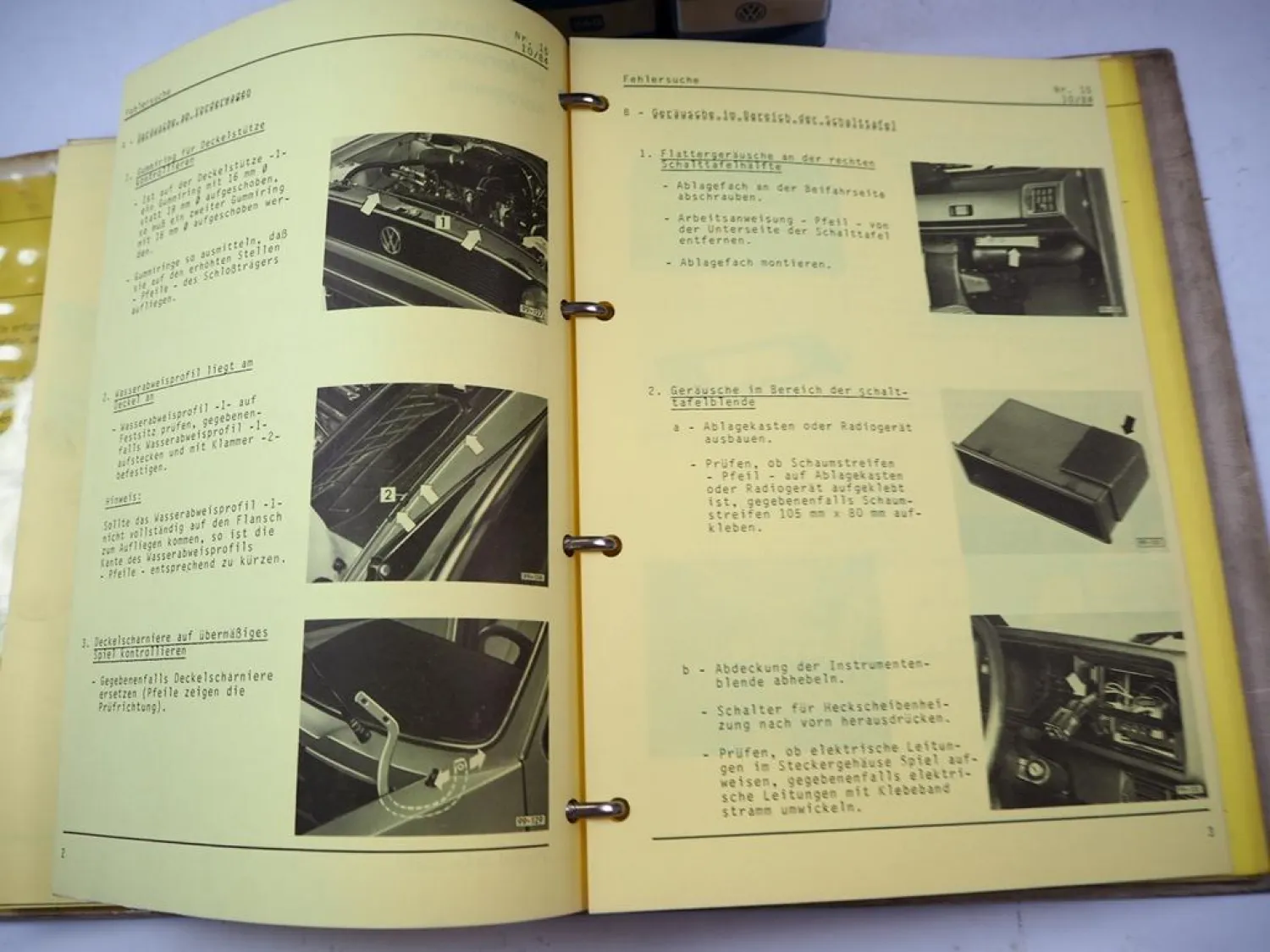 VAG Fehlersuche Motor Klimaanlage Karosserie Reifen Audi 80 100 200 VW Bus Golf