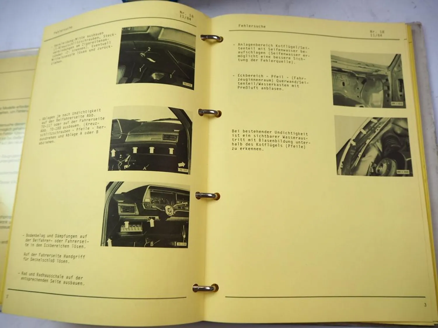 VAG Fehlersuche Motor Klimaanlage Karosserie Reifen Audi 80 100 200 VW Bus Golf