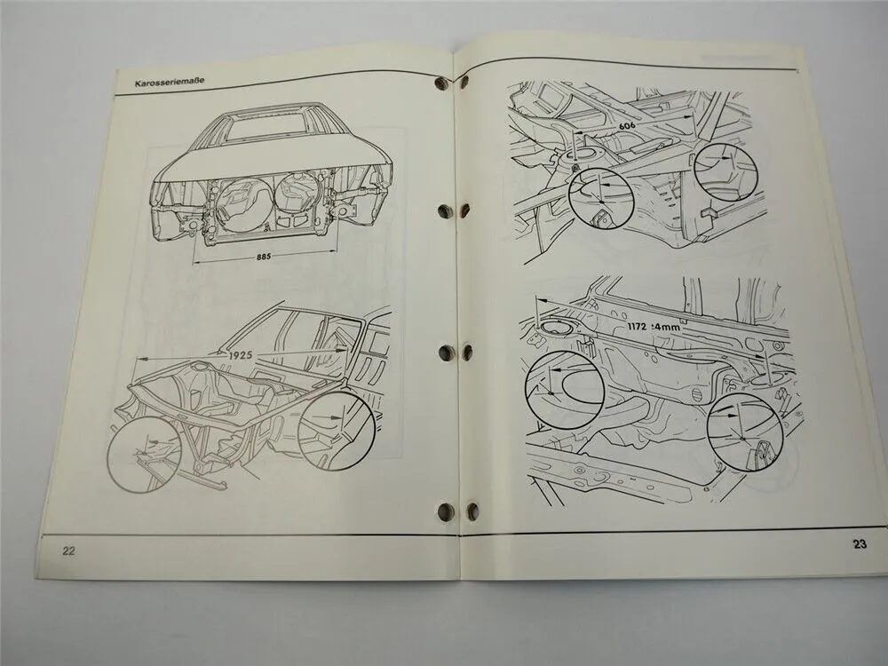 VAG Reparaturleitfaden Audi V8 Karosserie Instandsetzung 1989