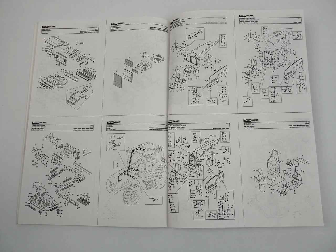 Valmet HiTech 6250 bis 8950 Traktor Ersatzteilkatalog Bildkatalog 1999