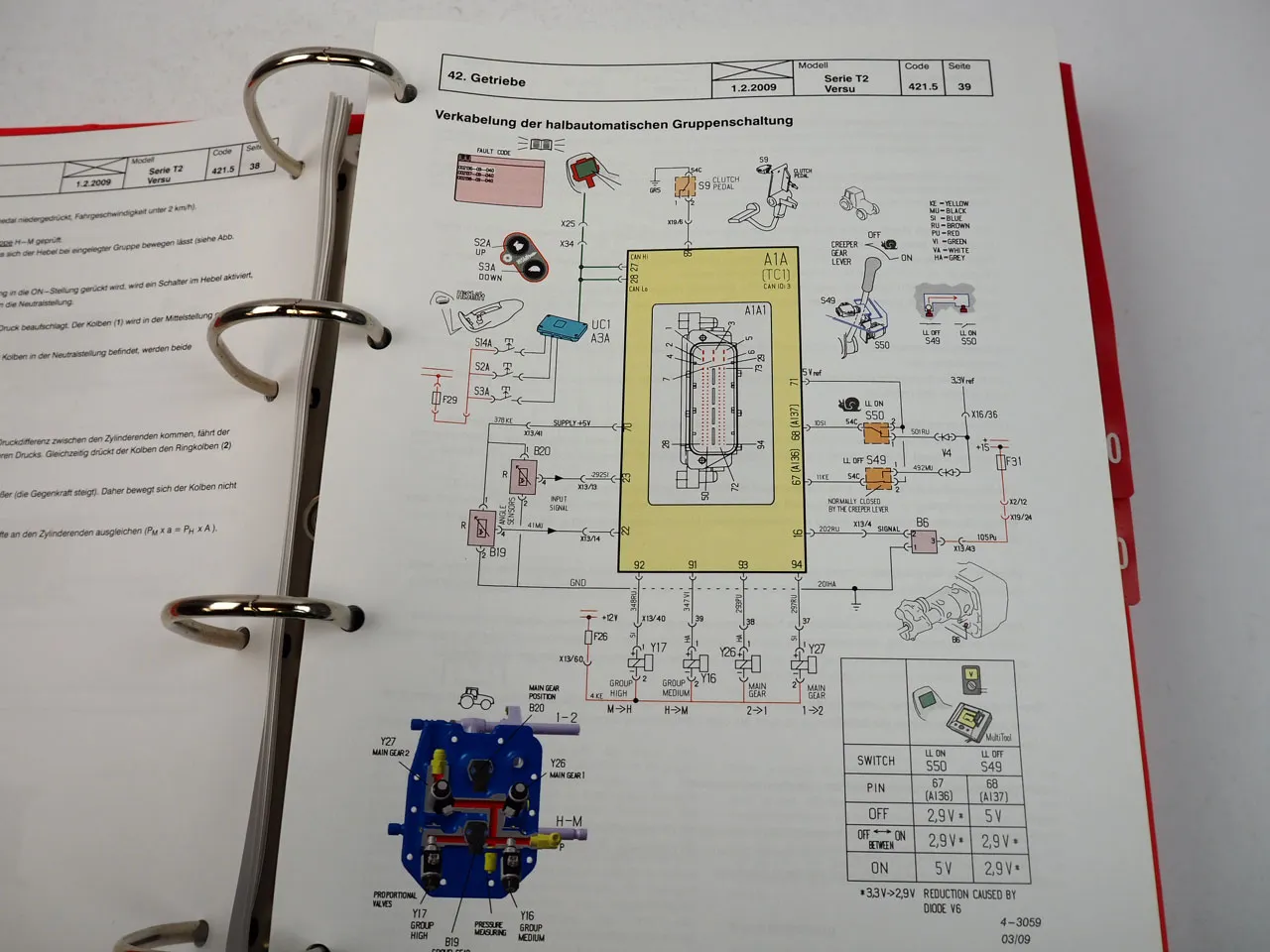 Valtra T132 - T202 V D Werkstatthandbuch Reparaturanleitung Traktor Serie T2