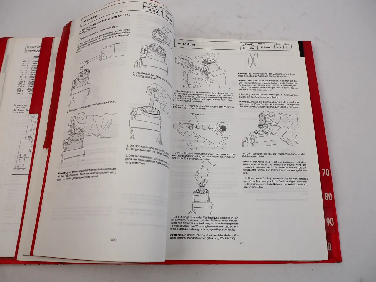 Valtra Valmet 255 355 365 455 465 555 565 665 - 800 900 Werkstatthandbuch