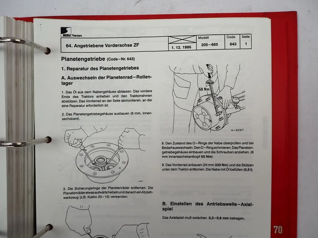 Valtra Valmet 255 bis 900 Traktor Werkstatthandbuch 1986 - 1999