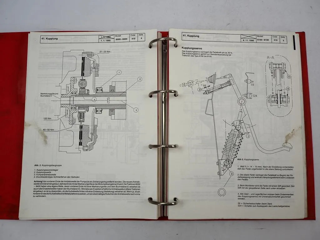 Valtra Valmet 6000 - 8400 6600E - 84700E Traktor Werkstatthandbuch 1990 - 1995