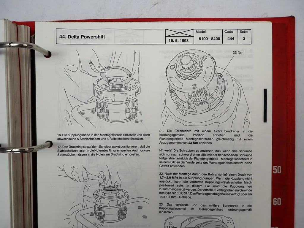Valtra Valmet 6000 - 8400 6600E - 84700E Traktor Werkstatthandbuch 1990 - 1995