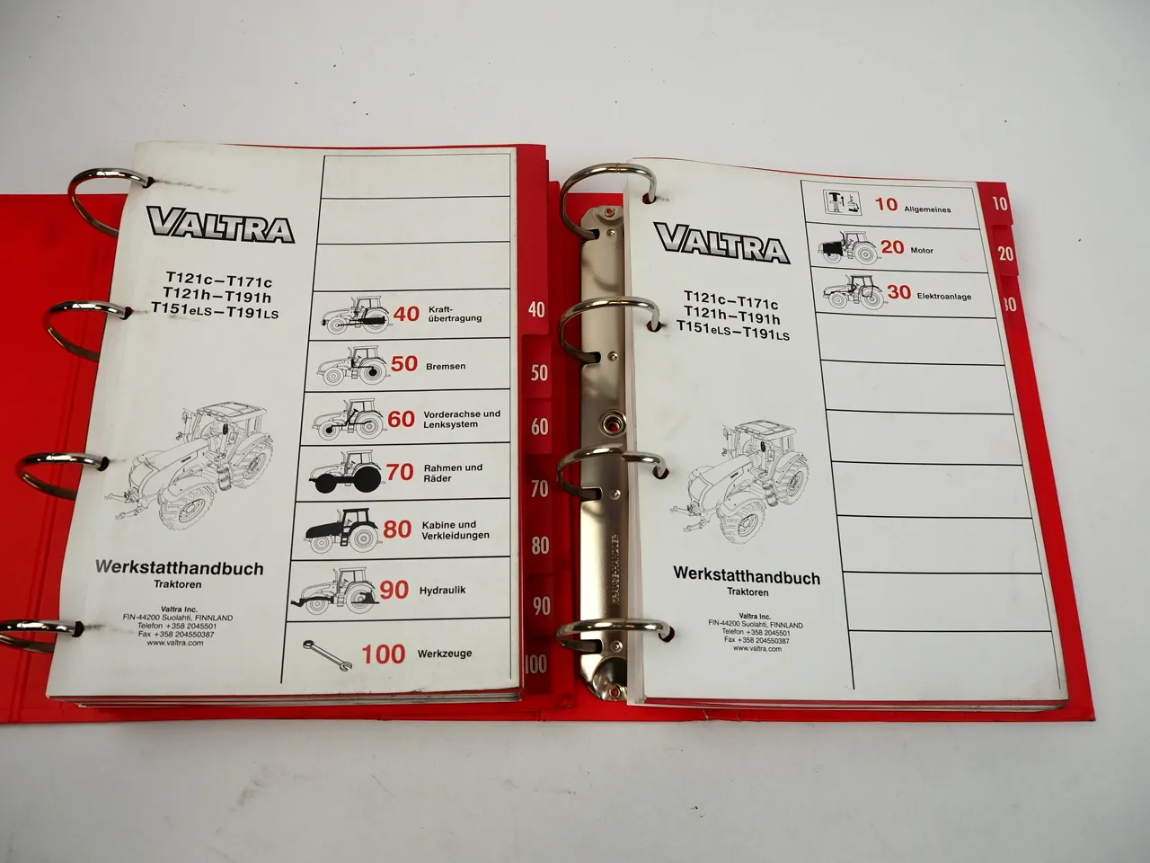 Valtra Valmet T121c - 171c 121h - 191h 151 - 191LS Werkstatthandbuch 2007