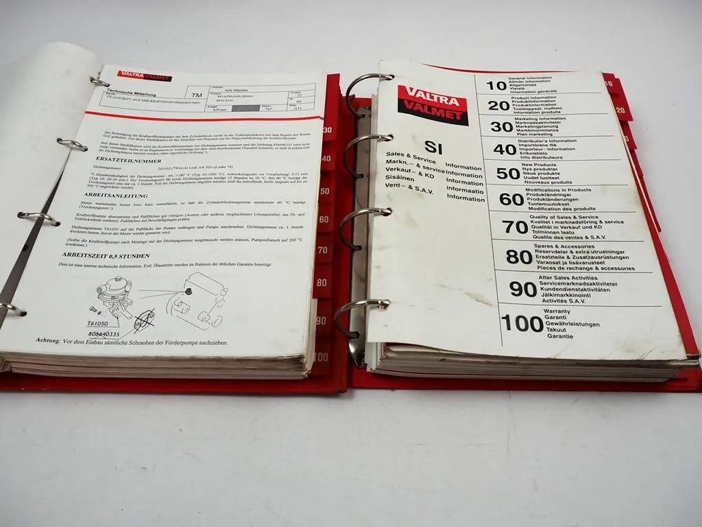 Valtra Valmet Traktor diverse Technische Service Mitteilungen 1993 - 2001 Werkstatthandbuch