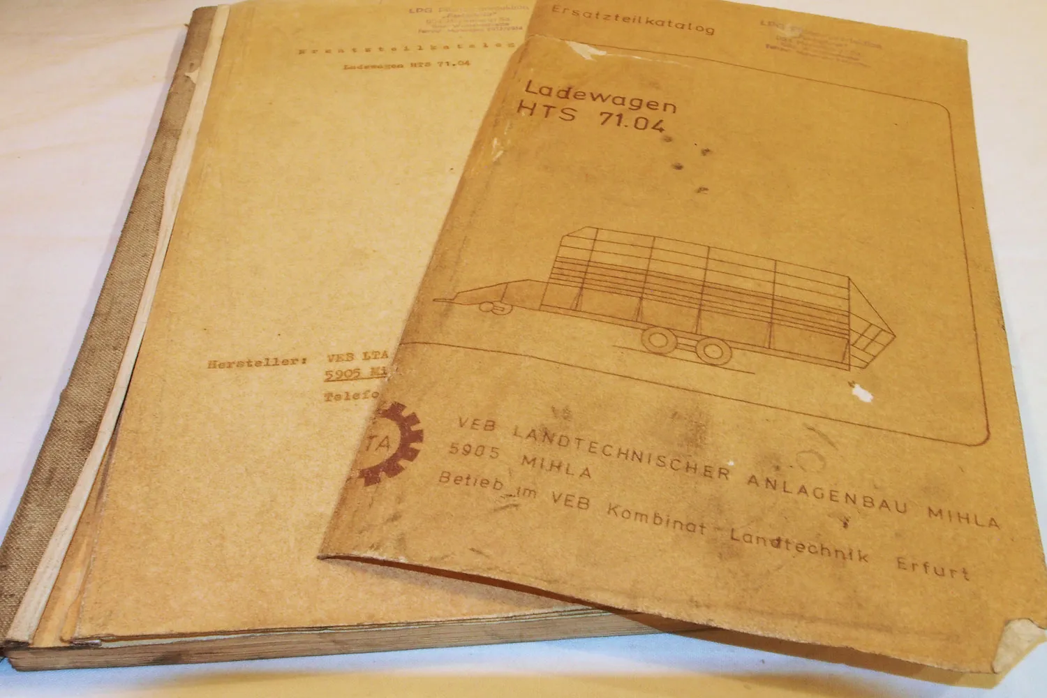 VEB MIHLA HTS71.04 Ladewagen Ersatzteilliste Ersatzteilkatalog 4/1985