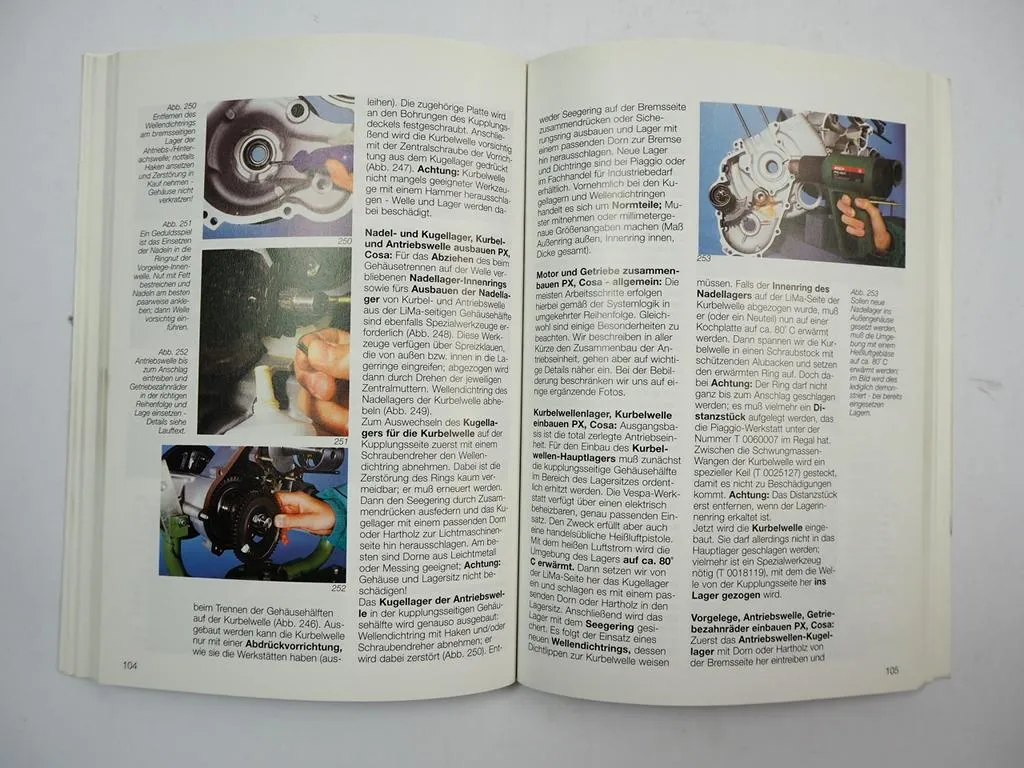 Vespa Motorroller PK PX Cosa seit 1970 Werkstatthandbuch Reparatur Wartung 2001