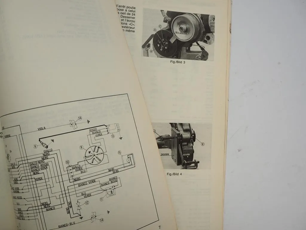 Vespa PK 50S automatik Roller Änderung zum Werkstatthandbuch Schaltplan Elektrik 1985