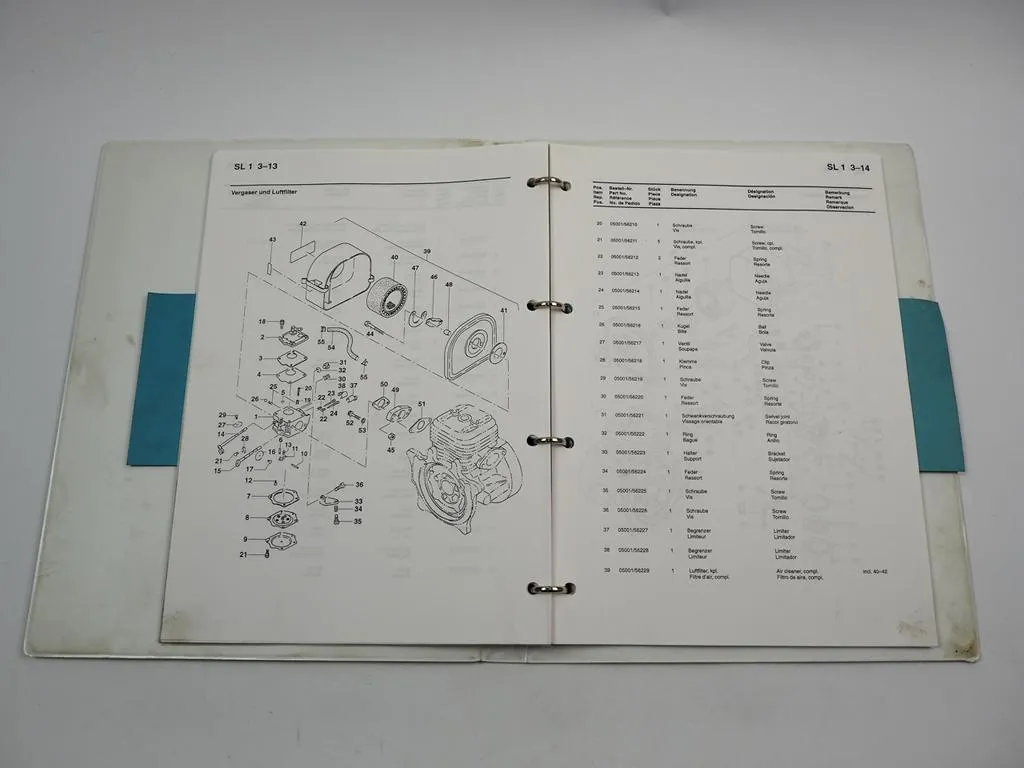 Vibromax Schnellschlag Stampfer SL 1 SL 2 Betriebsanleitung Ersatzteilliste 1995